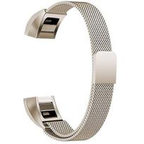 Elegant Metal Mesh Milanese Loop Band For Fitbit Alta Magnetic Stainless Steel Strap Silver