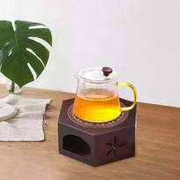 Coffee Milk Tea Warmer Fire Stove Catering Pot Heating Base Teapot for Ceremony, Style B Sun