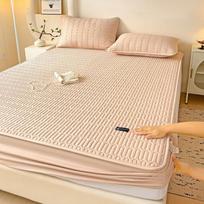 1 vnt. Vandeniui atsparus paklodė su gumyte Lovos čiužinio užvalkalas Storas dygsniuotas Minkštas Patogus Kvėpuojantis Vienspalvis Lovos čiužinio užvalkalas Only 2 Pillowcase