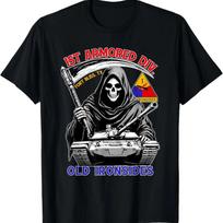 1st Armored Division Old Ironside Fort Bliss Texas Vintage T-Shirt S juoda