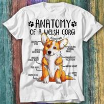 Anatomy of a Welsh Corgi Dog Pet Lover T Shirt Mens Womens Tees Top Top Tee 188 2XL