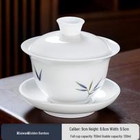 Biaoxing Large Blue and White Ceramic Gongfu Gaiwan