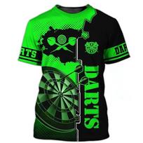 Fashion Darts Game Men's T-shirts Short Sleeve 3d Printed Street Style T Shirt Summer Dart Turntable Graphic Hip Hop Casual Tops S