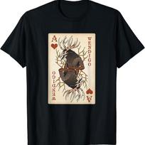 Wendigo Original Cryptid Playing Card Tarot Ace Of Hearts T Shirt Size S 5Xl S įvairiaspalvis