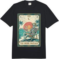 The Drink Package Tarot Card Skeleton Cruise Ship Comfort Colors Adult Heavyweight T-Shirt S įvairiaspalvis