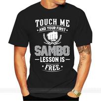 Fashion Hot sale  cotton Sambo T Shirt   Your First Lesson Free Tee shirt cotton tshirt men summer fashion t-shirt euro size S įvairiaspalvis