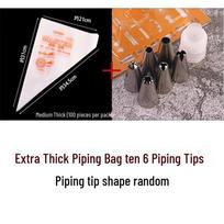 Disposable Piping Bag & Nozzle Set