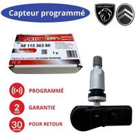 TPMS slėgio daviklis, programuotas 433MHz, skirtas PEUGEOT / CITROËN – ref. 9811536380 / 9802003680