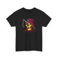 grim reaper pink cloak vintage graphic tshirt S įvairiaspalvis