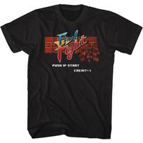 Final Fight Arcade Black Unisex T-shirt S įvairiaspalvis