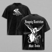 Zenin Maki Print T-shirt Jujutsu Kaisen Anime Clothing Men Women Cotton Tshirts Vintage Washed Tee T Shirt S