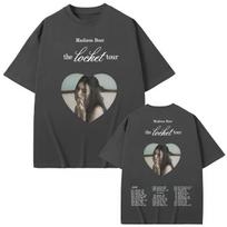 Madison Beer The Locket Tour Merch T-shirt Fashion Pop Music Short Sleeve T Shirts Men Women Casual Loose Cotton T-shirts S įvairiaspalvis
