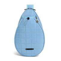 Large Capacity Lightweight Sling Bag Waterproof Tennis Racket Bag  Exercise Gym Equipment mėlyna