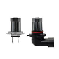 2Pcs LED Projector Mini Lens Auto Car Headlight Fog Bulbs 6000K Fog Lamp Day Running Light 12V H7