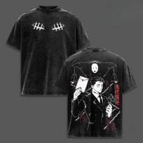 Anime Jujutsu Kaisen Higuruma Hiromi Graphic Tee Men Clothing Washed Cotton Tshirt Casual T-shirt Harajuku Vintage T Shirt S
