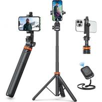 62  Phone Tripod, Tripod for iPhone & Selfie Stick with Remote, Extendable Cell Phone Stand & Ultimate Phone Holder, Solidest Phone Stand Compatible w