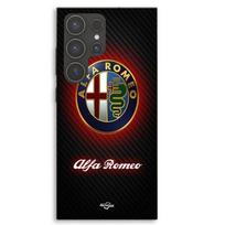 Coque Pour Samsung Galaxy S23 Ultra logo Alfa Romeo Maniacase juoda