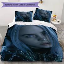 Billie Eilish Pattern Bedding uilt Set uilt Cover Pillowcase Home Decoration Birthday Gift (1 * duvet cover + 14 * pillowcase  without core) 135x200cm