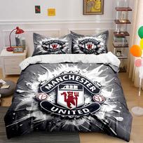 Manchester United logo design. Bedding sets Duvet cover sets Duvet covers Pillowcases(1 * Duvet Cover 2 * Pillowcases without duvet insert) 135x200cm