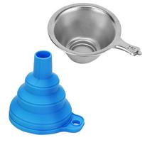 1set 3D Printer Parts New Metal UV Resin Filter Cup+Silicone Funnel Tweezers Tool Kit for SLA/LCD/DLP UV Resin Light Curing mėlyna