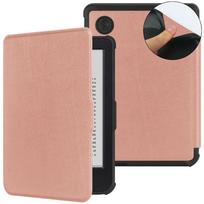 TPU 6 inch e-Reader Case Shockproof Anti Scratch N367 Smart Cover Full Coverage Wear Resistant for KOBO Clara Colour/BW 2024 2E rožinio aukso spalvos