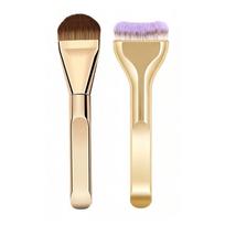 2Pcs Wide Tongue-shaped Ultra Thin Foundation Brush Set Face Makeup Tool  Cosmetics Use auksas