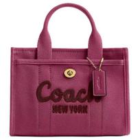 COACH Cargo 20 Zipper Switch Tote Bag Tote Bag Shopping Bag Canvas Handbag Small Women's Pink raudona