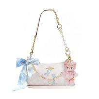 COACH shoulder bag [Customized bag] Teri 25 brand micro-label detachable strap bow silk scarf extension chain printed Return in a dream basic model balta