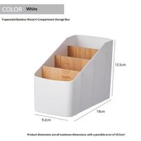 Multipurpose Desktop Storage Box Tv Remote Holder Wooden Table Organizer For Bedroom Living Room Household Detachable Partition A9