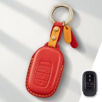 Genuine Leather Protector for CR-V HR-V Civic Accord Pilot Key Case Cover Fob