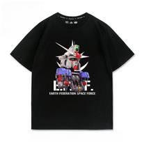 Mobile Suit Gundam Anime MSZ006 Printed Tshirt Mens and Womens Tshirt Mens Top Sports Tshirt 2026 Summer New Tee S