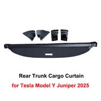 for Tesla Model Y Juniper Launch 2025 Rear Trunk Cargo Cover Retractable Partition Luggage Carrier Curtain Protector Accessories
