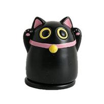 Black Fortune Cat Toothpick Holder Large Capacity Dust-Proof Covered Toothpick Storage Box Kitchen Toothpick Dispenser Container with Lid juoda