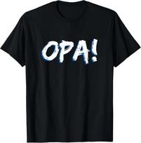 Opa Greek Celebration Party Greece National Pride T- Shirt 2XL