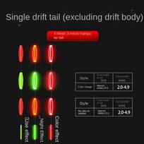 2026 New Smart Fishing Led Light Float Bite Hook Color Change Fishing Float Eye-Catching Bite Alarm Float fishing accessories