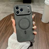 Official Magnetic Leather Phone Case For For Iphone 16E 17E 1 14 11 12 13 16 17 Pro Max Air Plus  Shockproof Protector Cover For iPhone 16Plus