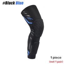 1 Pc Knee Calf Padded Compression Leg Sleeve Sports Protective Gear Shin Brace Support for Football Basketball Volleyball Soccer L
