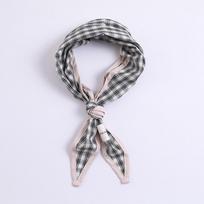 Vintage Striped Plaid Kids Triangle Scarf Sweet Bandana For Boys Girls Spring Autumn Waist Accessory POLYESTER