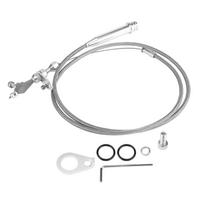 700R4 Pintas Kickdown Kabelis Transmisijos Fiksatorius visiems GM CHEVY PONTIAC OLDSMOBILE BUICK sidabras