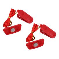 2pcs Treadmill Key Fit for GTS7 M8 M9 9600 Treadmill Magnet Safety Key Magnetic Emergency Stop Trapezoid 2.0x0.9in