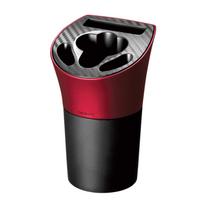 Carmate DZ512 Automobilio peleninė, Specialus laikiklis Gro įkrovimui ir nuorūkoms, Anglies pluošto stilius, Raudona 9.3 x 8.7 x 13.5cm raudona