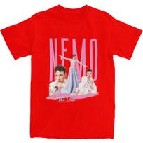 Men Nemo The Code Switzerland Eurovisions 2024 Malmo Sweden T-Shirts Cotton Tops Short-Sleeve T Shirt O Neck Tshirt Big Size S