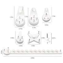 Wall Mount Picture Frame Invisible Hook Non trace Clock Photo Frame Nail Plastic Wall Hook Hanger Home Office Decor balta