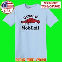Gargoyle Mobiloil Retro Šviesiai Mėlyna Dydis S - 5XL 3XL