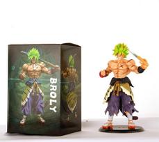 21cm Anime Dragon Ball Z Figure Samurai Son Goku Broly Super Saiyan Action Figures PVC Collection Model Doll Ornaments Playthings Present No Box