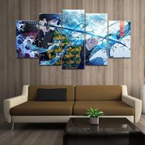5 plakatų drobės sienos meno paveikslas Tomioka Giyuu Demonų žudikas Kimetsu No Yaiba Svetainės paveikslo spaudinys Namų dekoras Sieninė tapyba 20x35 20x45 20x55cm