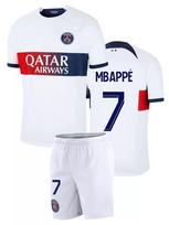 Mbappe PSG išvykos futbolo marškinėliai 2023-2024 #7 Čempionų lygos leidimas Futbolo marškinėliai Treniruočių kostiumų komplektas S