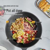 COOKER KING Maifan Stone Non-Stick Stir-Fry Pan 30cm spalva