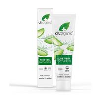 Toothpaste - Dr.. Organic - Aloe Vera Whitening - 100ml - Vegan - Double effect žalia