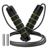 ZHEFENAI Weighted Steel Wire Jump Rope žalia